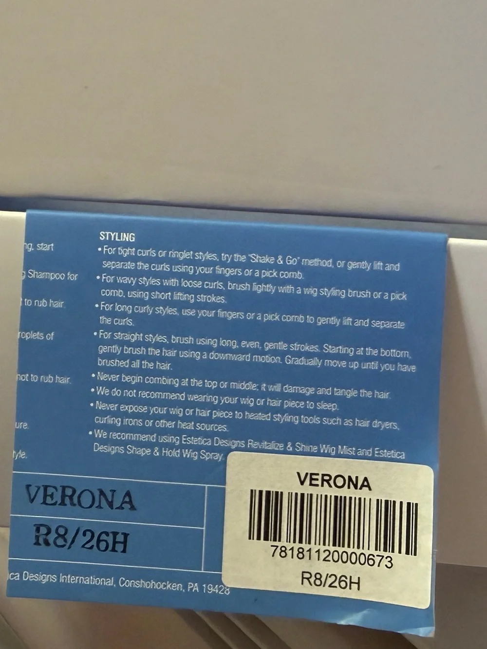 Esthetica Wig Verona Sunlit Blonde